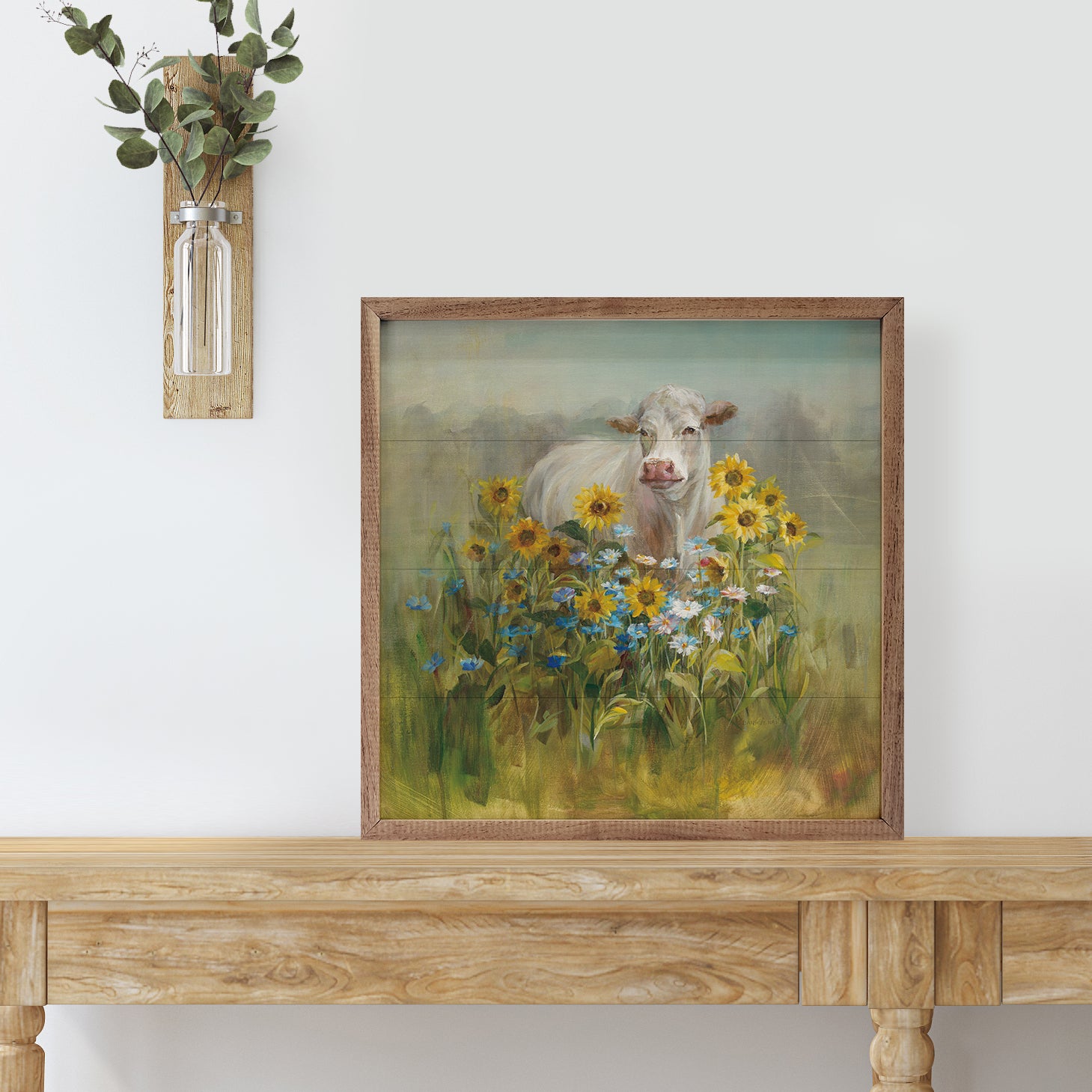 Danhui Nai Professionally Framed ARTWORK (Bouquet on Bench) 18 online x 20